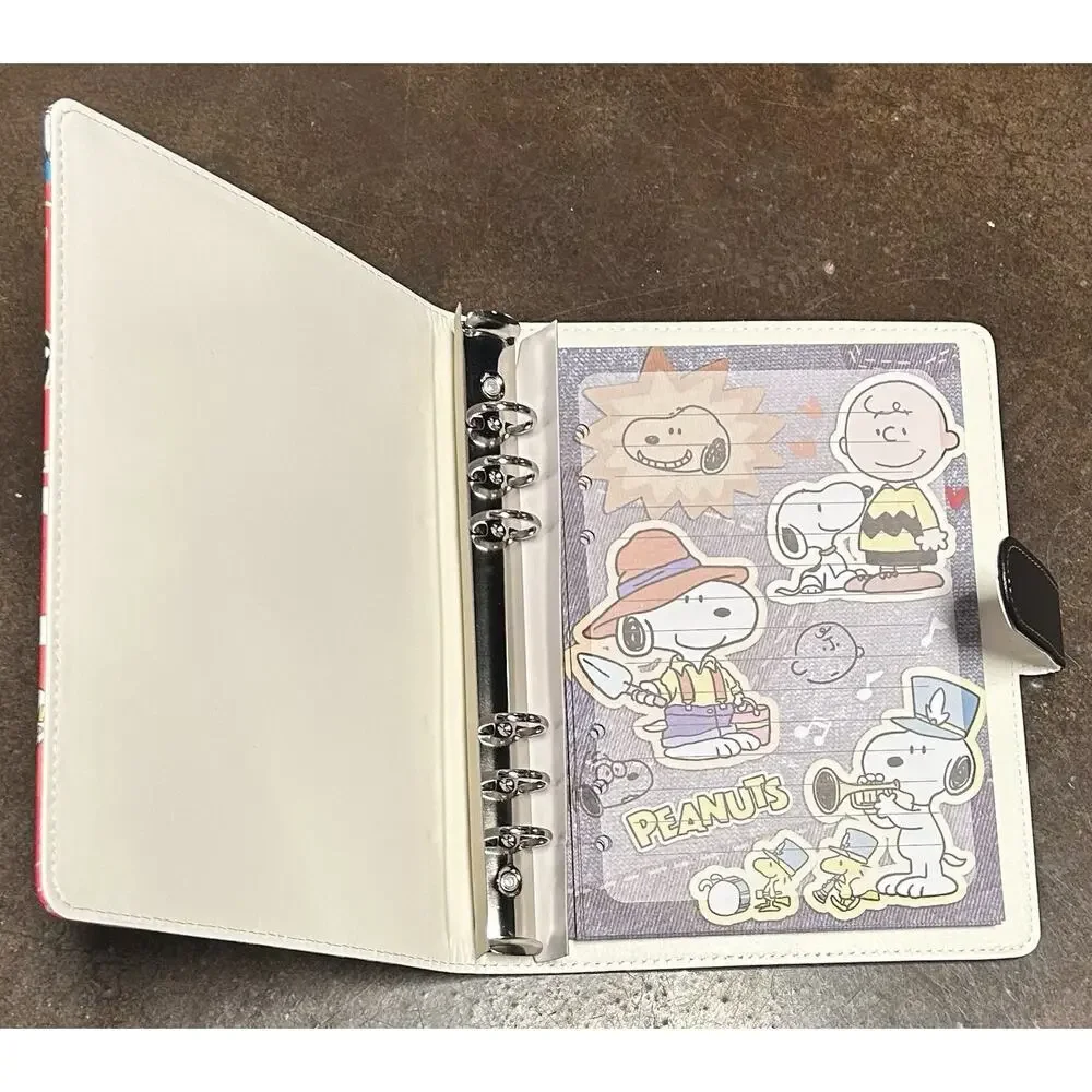 Peanuts Snoopy A5 Binder w/ matching paper and tote bag.